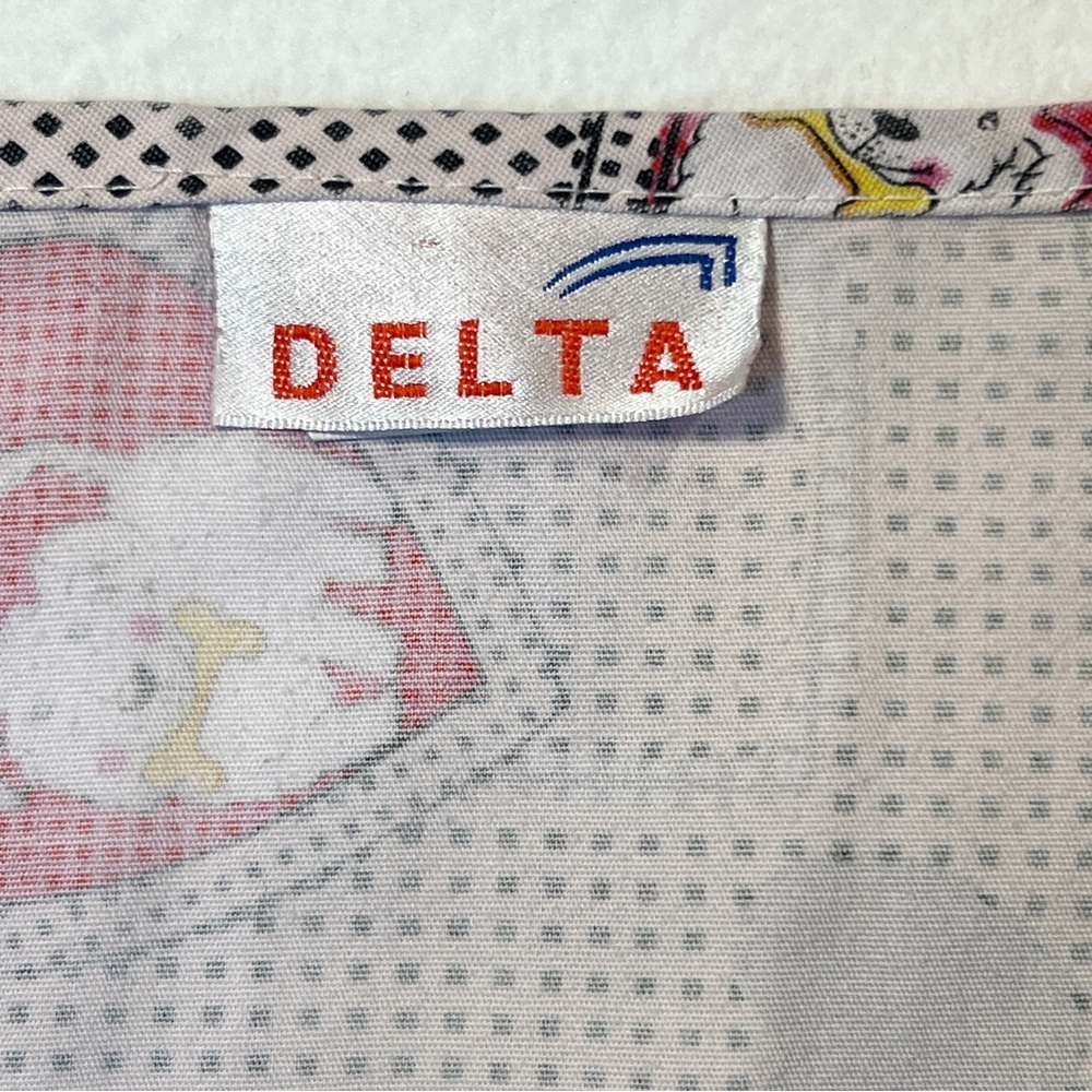 Delta Scrub Top Veterinary Dogs Hearts Dots Pockets Large - Picture 7 of 9